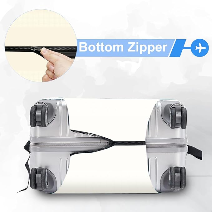 ANNA QUEEN Travel Luggage Cover Suitcase Protector Suitcase Cover Anti-Scratch,Stretchable Luggage Travel Bag Cover Washable