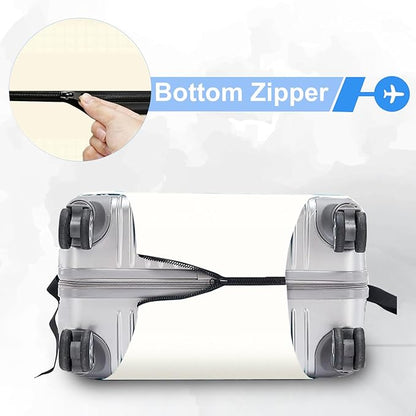 ANNA QUEEN Travel Luggage Cover Suitcase Protector Suitcase Cover Anti-Scratch,Stretchable Luggage Travel Bag Cover Washable