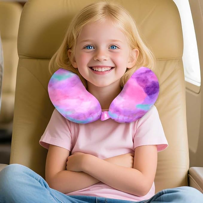 AGSDON 5 Piece Kids Luggage Set for Girls, Cute Rolling Wheels Suitcase for Toddler, Children Travel Carry on Suitcase -Cat