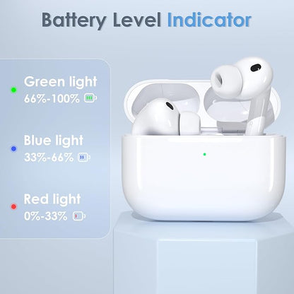 2026 Upgraded Wireless Charging Case Replacement | for AirPods Pro 3rd Generation | USB-C Port Airpods Pro 3 Charging Case Replacement | Bluetooth Pairing Sync Button | No Earbuds