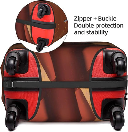 Luggage covers for suitcase luggage cover for Suitcase Washable Suitcase Protector Anti-scratch Suitcase cover Medium Black Girl