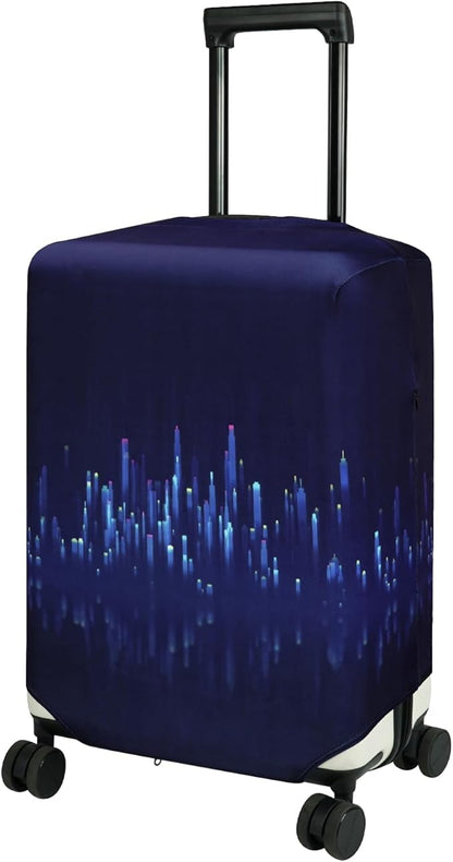 HYPER VENTURE Washable Luggage Cover - Fashion Suitcase Protector Fits 31-32 Inch Luggage (Nightscape, XL)