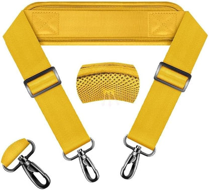 ZINZ 74" Shoulder Strap with Fixed Pad and Dual Balanced Buckles，Yellow