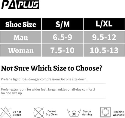 Compression Running Ankle Socks for Men and Women (6 Pairs), Quarter Athletic Socks for Running, Cycling, Golf, Work