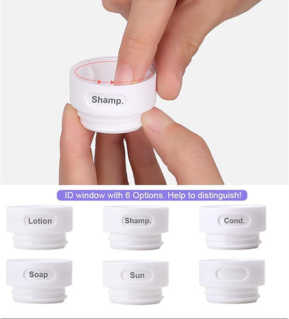 Cute Silicone Travel Size Bottles Set for Toiletries, BPA Free, Leak Proof Squeezable Travel Containers With Built-in Labels, TSA Approved Refillable Travel Essentials Accessories (4pcs)