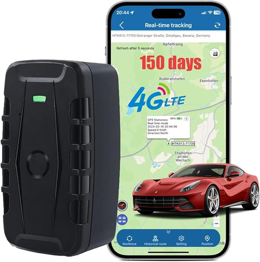 GPS Tracker for Vehicles Long Battery Life 20000mAh up to 150 Days Battery Tracker Device for Vehicles Unlimited Distance Car GPS Tracker Device Magnetic Waterproof for Cars, Fleets TK918 4G