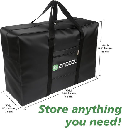 Foldable Travel Duffel Bag – Lightweight & Large Capacity Weekender Gym Luggage – Waterproof, Carry-On Duffel for Men & Women – Compact Foldable Overnight Bag For Weekend Trips/Gym/Flight