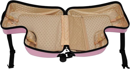 20" Children's Ride-on Trolley,Portable Kid's Ride-on Travel Suitcase with Wheels,Carry On Trolley Luggage for Kids Fun