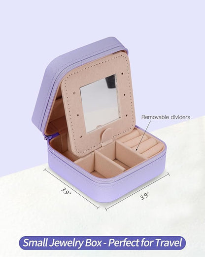 Personalized Birthday Gifts for Wife Women - Jewelry Case, Cute Jewelry Box - Lavender,R