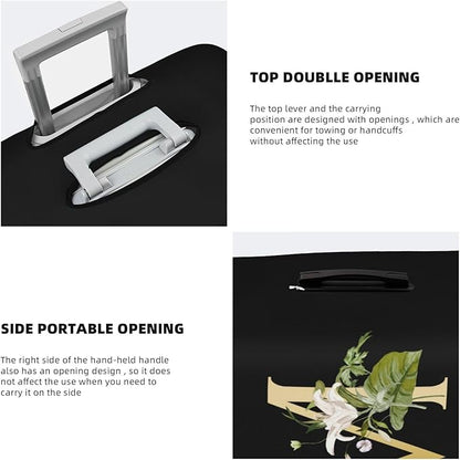 Decorative M Suitcase Protectors Elastic Washable Luggage Covers With Concealed Zippers For 18-32 Inch Luggage (Size Xl: Fits 29-32 Inch)