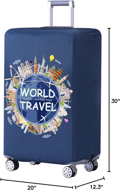 TRAVELKIN more than travel Luggage Covers For Suitcase Tsa Approved,Suitcase Cover Protector Fit 18-32 Inch Luggage