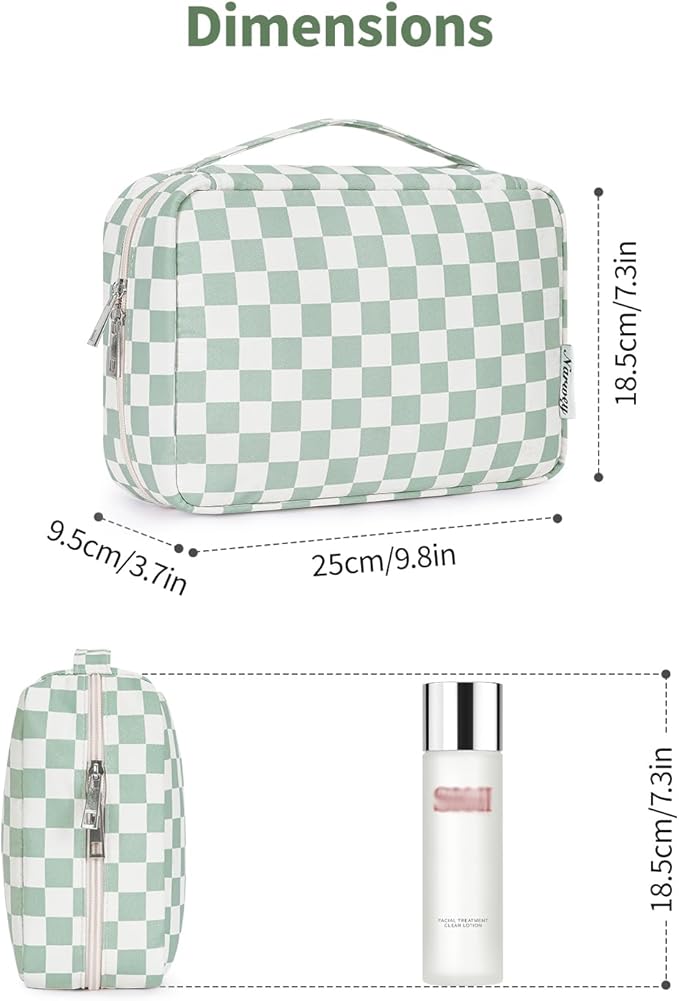 Narwey Small Hanging Travel Toiletry Bag for Women, Travel Bag for Toiletries, Makeup Bag Organizer Cosmetic Bags Make Up Bags for Girls