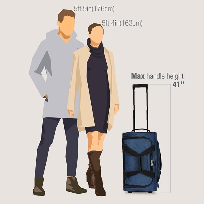 Pacific Gear Duffel Bag with Rolling Wheels