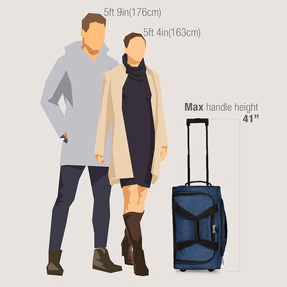 Pacific Gear Duffel Bag with Rolling Wheels