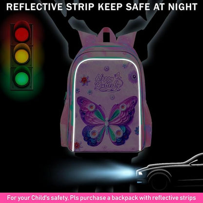 WZLVO 3PCS Kids Backpack for Girls, Unicorn Dinosaur Animal Prechool Elementary Kindergarten School Bookbag with Lunch Box