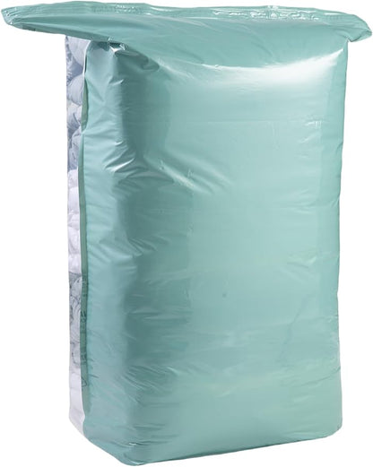 NeatNest 6 Pack Cube Vacuum Storage Bags – 3 Medium & 3 Large, Box-Shaped Space Saver Bags with Vacuum or Hand Press, Durable PE+PA Material for Comforters, Clothes, Pillows