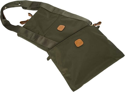 Bric's X-Bag/X-Travel 2.0 Folding Duffel Bag - 18" Carry On and Overnight Travel Bag - Olive