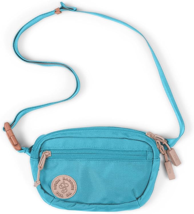 Baboon to the Moon Fanny Pack - Trendy, Compact, Water-Repellent Waist Bag in Multiple Colors and Sizes for Men and Women (Bluebell, Mini (1.5L))