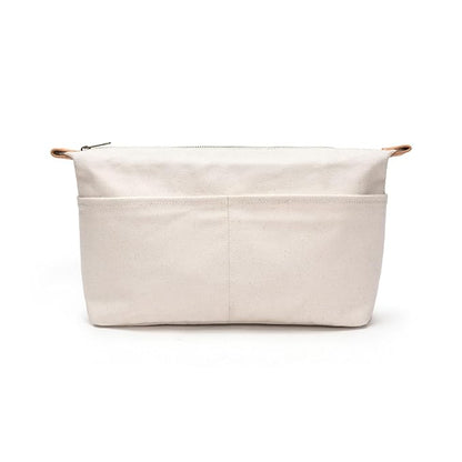 Insert Storage Bag Purse Organizer and Cosmetic Travel Bags for Women Makeup Bag with Compartments Three Sizes Cotton Canvas built-in compartments functiona and fashionable