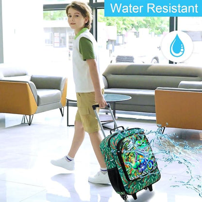 KLFVB Kids Luggage for Boys Girls, Cute Rolling Wheels Suitcase for Toddler, Children Travel Carry on Suitcase