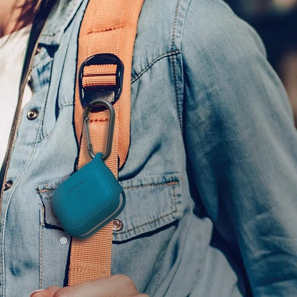 Catalyst Waterproof Case for AirPods 3rd Generation (2021) - Wireless & USB-C Charging Compatible, Drop Protection One Piece Design with Carabiner