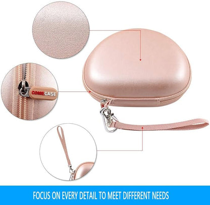 Headphone Case for Beats Solo 4/ for Glynzak/for Picun B8/ for Beats Studio Pro, Solo3, Studio3, Solo2, Solo Pro On-Ear Headphones, Foldable Bluetooth Wireless Headset (Extra Large) - Rose Gold