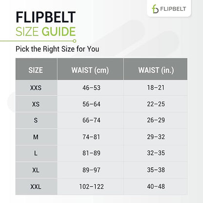 FlipBelt Lightweight Running Air Belt, Fitness and Running Fanny Pack for Women and Men, Non Chafing Waist Band Pack for Phone, Keys, Money, Moisture Wicking Storage Belt, USA Company Neon Yellow