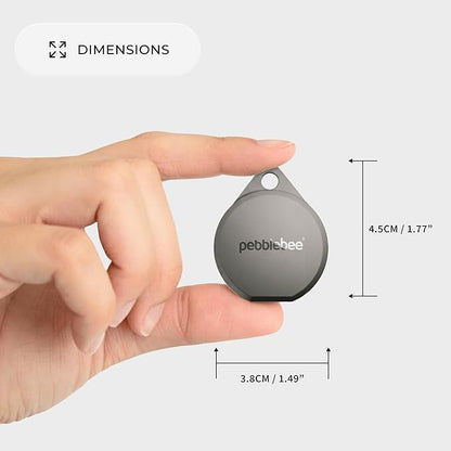 Pebblebee Clip 5 | Rechargeable Bluetooth Tracker Tag for Keys | Alternative to Air Tag & Android Trackers | 130 dB Siren, Bright LED Strobe, 12-Month Battery, Alert Safety Mode | Emerald Storm