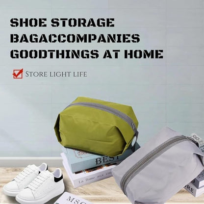 Tumecos 4 Pack Large Waterproof Portable Travel Organizer Toiletry Dopp Kit, Space Saving Shoe Bag Pouch