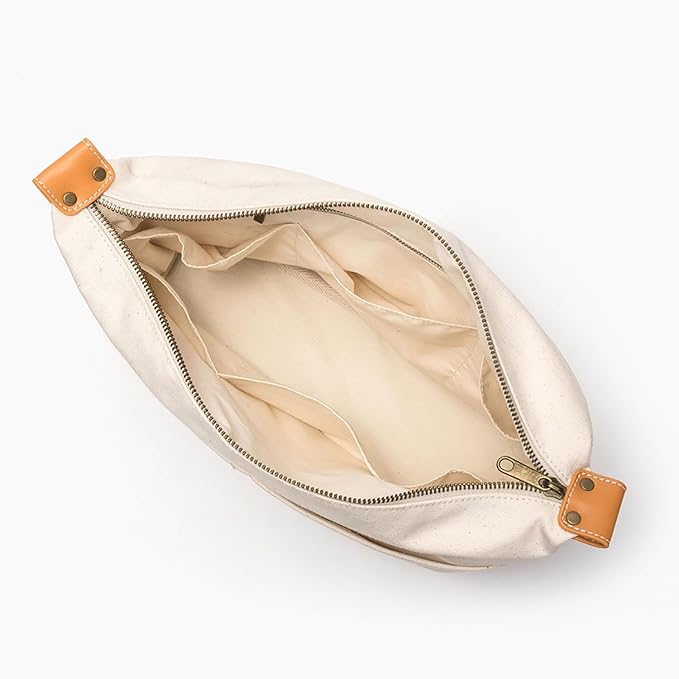 Insert Storage Bag Purse Organizer and Cosmetic Travel Bags for Women Makeup Bag with Compartments Three Sizes Cotton Canvas built-in compartments functiona and fashionable