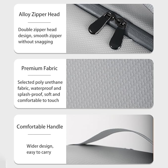 Electronic Organizer Accessory Cable Organiser Bag Water-Resistant Travel Essentials Tech Pouch for Charger, Cables, Hard Drive, Power Bank, Memory Card (Grey)