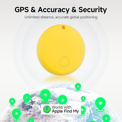 JTD Air Tracker Tags 5 Pack for Find My, 2025 Upgraded with IP68 Waterproof Item Finder with Left-Behind Alert, 5 Colors for Keys, Luggage, Backpack, Wallet. iOS Only.