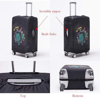 TRAVELKIN more than travel Luggage Cover Washable Suitcase Protector Anti-scratch Suitcase cover Fits 18-32 Inch Luggage