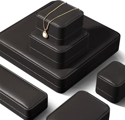 Bracelet Box, Leather Necklace Gift Box,Premium Small Jewelry Box,Luxury Gift Box For Chains (Brown)