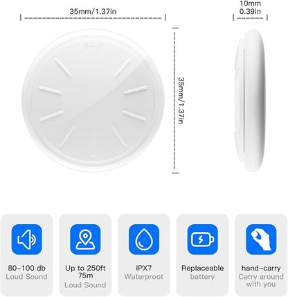 Tracker Works with Apple Find My (iOS Only),Key Finder Luggage Tracker with Keyring and Waterproof Case,Not for Android,Track Wallet Backpack Suitcase Dogs Cats Pets Collar Car (1 Pack)