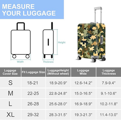 ANNA QUEEN Travel Luggage Cover Suitcase Protector Suitcase Cover Anti-Scratch,Stretchable Bag Cover Washable Durable Polyester