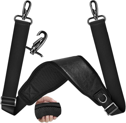 ZINMARK Shoulder Strap 79" with Cushion and Double Adjustable Buckles and Metal Hooks for Briefcase Bag, Luggage Bag and More