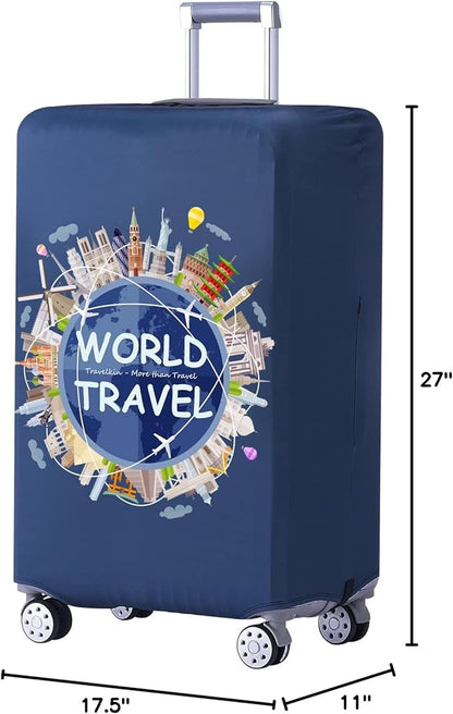 TRAVELKIN Luggage Covers For Suitcase Tsa Approved,Suitcase Cover Protector Fit 18-32 Inch Luggage