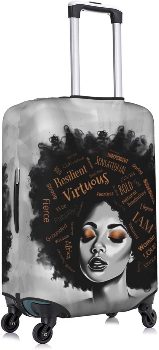 Suitcase Cover - luggage cover Protect Your Luggage with Style and Ease Small African American Black Girl