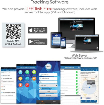 TKSTAR 4G GPS Tracker for Vehicles 10000mAh Magnetic Car GPS Tracker Locator Real-time Anti-Theft Tracking Device for Vehicles, Motorcycle, Trucks, Boats (4G TK905B)