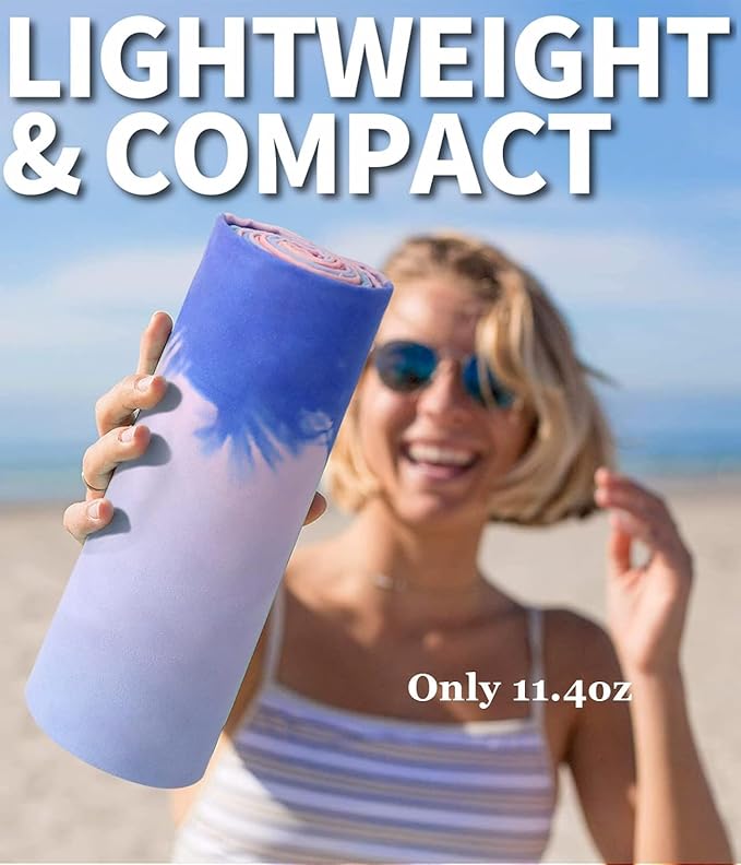 Sand Proof Microfiber Beach Towels Adult –Quick Fast Dry Beach Oversized Accessories for Travel Swimming Pool Yoga Camping Blanket Essentials Lightweight Must Haves Items Women Gifts Coconut Tree