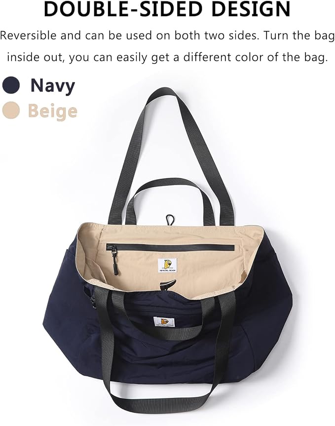 VanFn Foldable Travel Totes Duffel Bag - Gym & Weekend Bag, Luggage Duffle - P.Travel Series