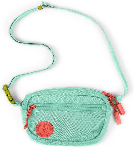 Baboon to the Moon Fanny Pack - Trendy, Compact, Water-Repellent Waist Bag in Multiple Colors and Sizes for Men and Women (Aqua Drift, Mini (1.5L))