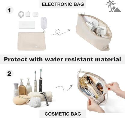 Travel Packing Cube Luggage Organizer - Travel Essential Accessory for Suitcase Lightweight Durable Toiletry Cosmetic Laundry Shoe Compression Carry on Storage Large Bag 10 set