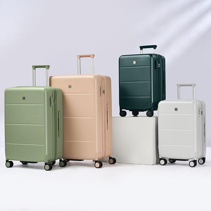 Hanke Expandable 28 Inch Luggage with Spinner Wheels, Hardside Large Suitcase, All-PC Hard Shell Checked Luggage, TSA Lock, Durable Checked-Large (Cuba Sand, 114L)