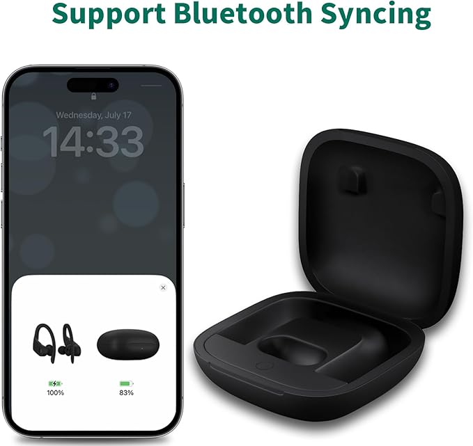 Charging Case Replacement Compatible for POWERBEATS PRO Wireless Earbuds (Not Include Earbud) Type-C Protective Case Bluetooth Pairing Sync Button
