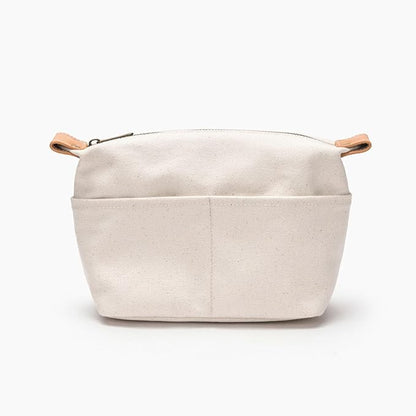 Insert Storage Bag Purse Organizer and Cosmetic Travel Bags for Women Makeup Bag with Compartments Three Sizes Cotton Canvas built-in compartments functiona and fashionable