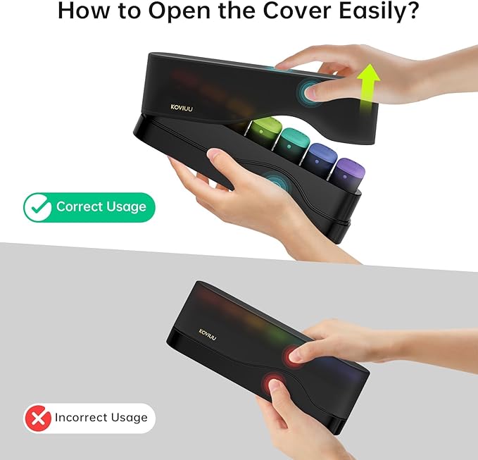 Weekly Pill Organizer 1 Time a Day, Detachable Pill Box 7 Day, Travel Pill Case, Once Daily Medication Dispenser, Week Pill Holder Container for Vitamin, Medicine, Supplement, Pillbox, Black