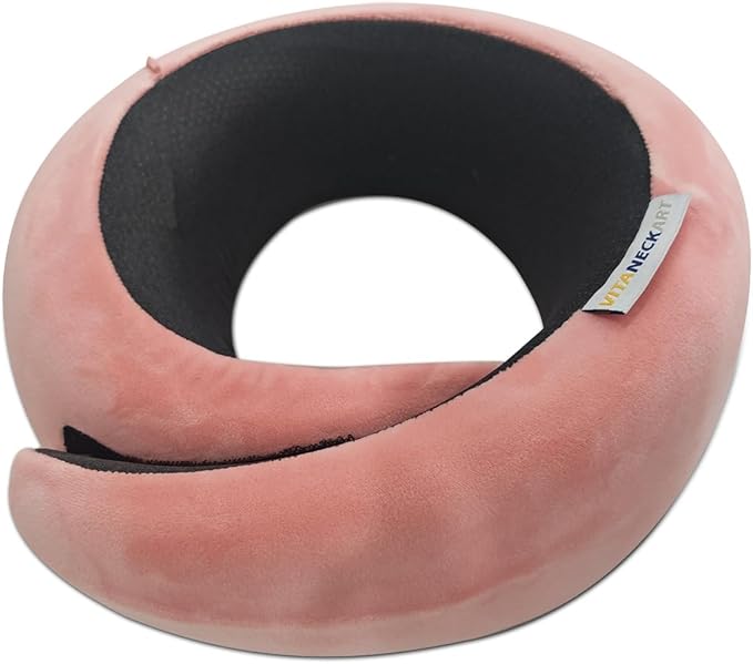Snail Flexible Neck Pillow, Airplane Travel Pillow, Premium Memory Foam Travel Pillow, 360° Ergonomic Design, Asymmetrical Sides, Suitable for Office, Automotive, Washable Pillowcase