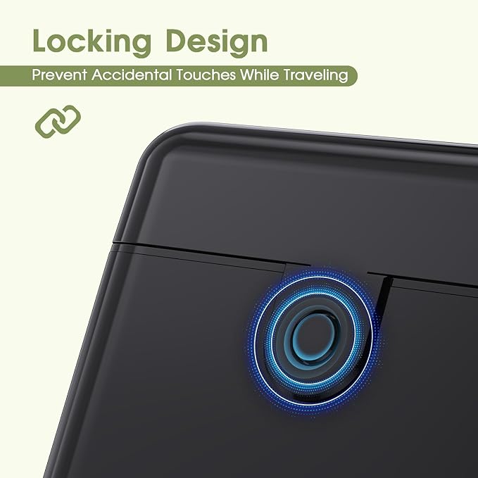 Travel Bottles with Case, 4x2oz TSA Approved, Leak-Proof, Press to Unlock, Compact & Portable Travel Toiletries (Black)